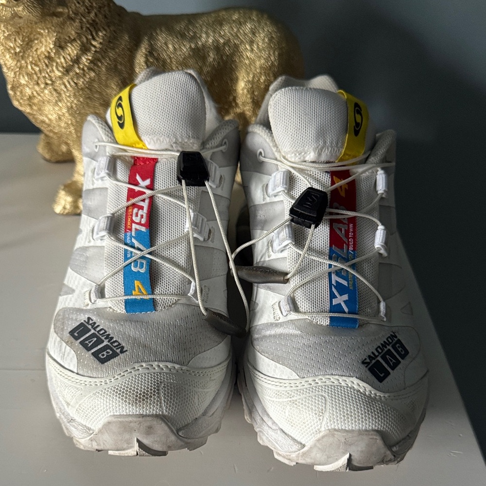 Salomon White Sneakers with Vibrant Accents
